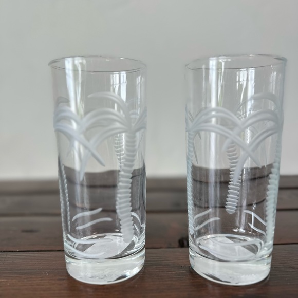 Rolf Glassware Palm Tree Highball Glasses - Picture 2 of 5